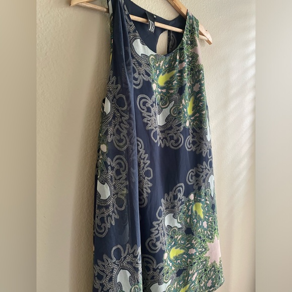 Anthropologie Flowy High Low Style A Line Dress Size M - Picture 3 of 6